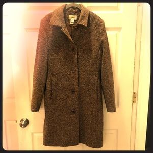 LL Bean tweed coat